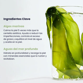 Mascarilla calmante de algas marinas