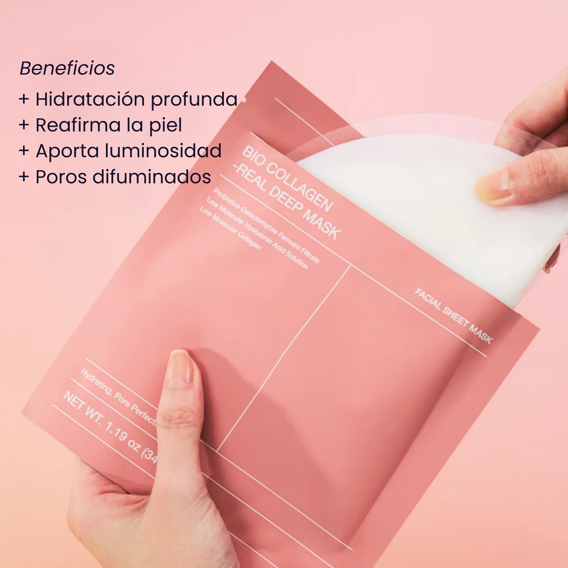 Mascarilla coreana de bio-colágeno