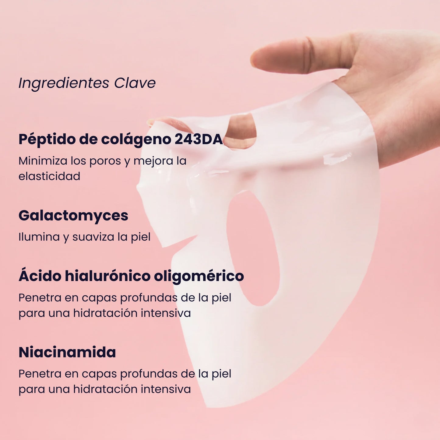Mascarilla coreana de bio-colágeno